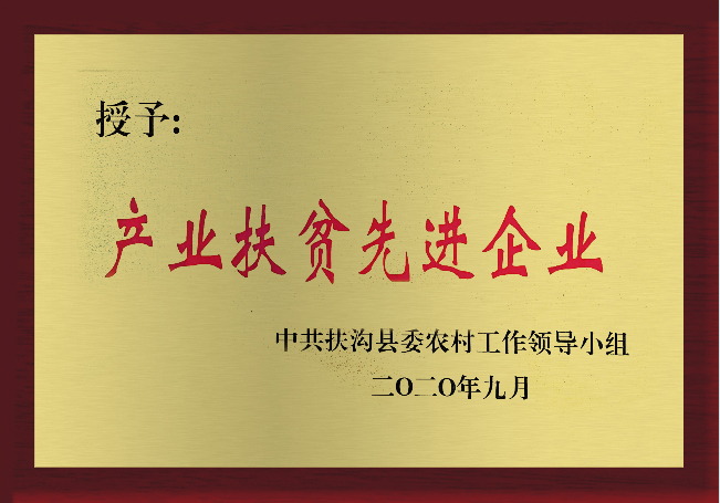 產(chǎn)業(yè)扶貧先進企業(yè)